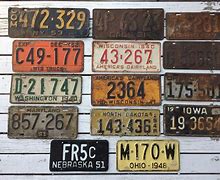 Image result for Old State License Plates