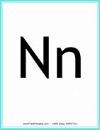 Image result for Letter N Flash Card