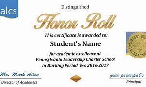 Image result for Honor Roll Seal