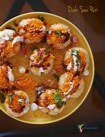 Image result for Image of Sev Puri JPEG