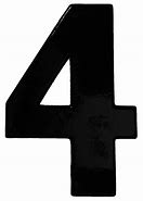 Image result for Printable Bold Number 4