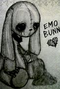 Image result for Emo Bunny Drawing