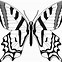 Image result for Butterfly Clip Art Black and White Outline