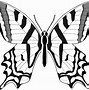 Image result for Flower Clip Art Black and White Butterfly