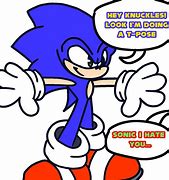 Image result for T-Pose Sonic Meme