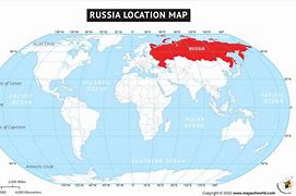 Image result for Russia Location Map