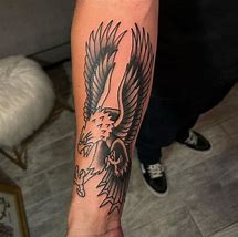 Image result for Traditional Eagle Flag Tattoo