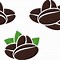 Image result for Coffee Bean BW Vector