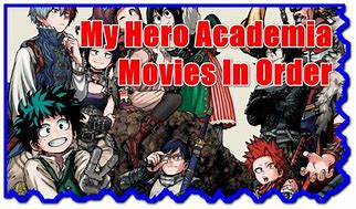 Image result for My Hero Academia Movies