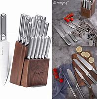 Image result for Kitchen Knife Set Wood