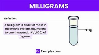 Image result for Milligram