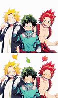 Image result for Kaminari X Todoroki Cuddles