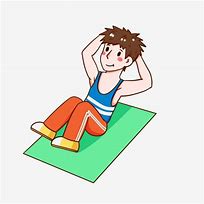 Image result for Sit Up Clip Art