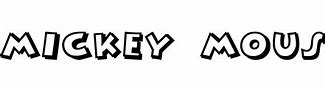 Image result for Mickey Mouse Head Font