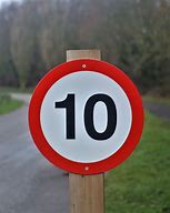 Image result for Speed Limit 1 Sign