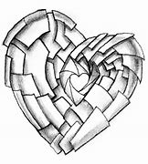 Image result for Broken Heart Tattoo Outline Drawings