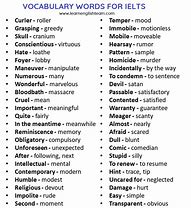 Image result for Big Vocabulary Words