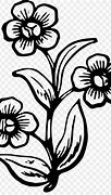 Image result for Flower Clip Art Black and White Drawings