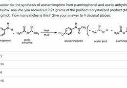 Image result for Synthesis of Acetaminophen From P-Aminophenol