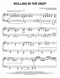 Image result for Rolling in the Deep Drum Sheet Music