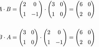 Image result for Commutative Matrices