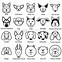 Image result for Dog Sign Language Line Drawing