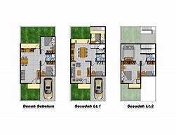 Image result for Denah Rumah 60M2