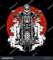 Image result for Biker Skull Art