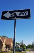 Image result for One Way Street Sign