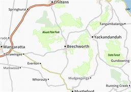 Image result for Beechworth Victoria Map