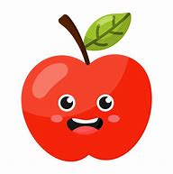 Image result for Red Apple Cartoon Png