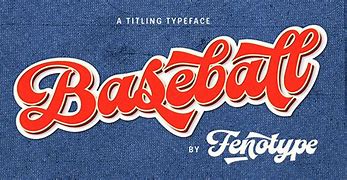 Image result for Baseball Bat Font