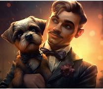 Image result for Dog Man Hapy