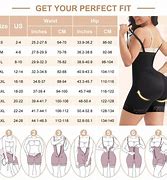 Image result for Bodysuit Size Chart