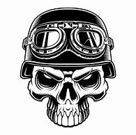 Image result for Biker Skull Art