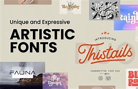 Image result for Artistic Fonts