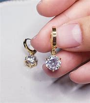 Image result for Small Loop Earrings