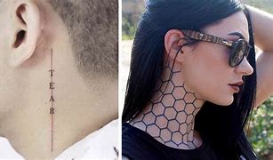 Image result for Neck Name Tattoos