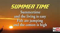 Image result for Summertime Lyrics