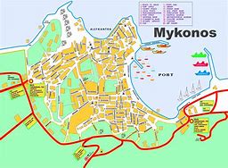 Image result for Mykonos Town Street Map