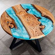 Image result for Blue Epoxy Table