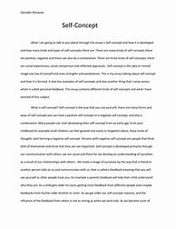 Image result for Self Concept Essay