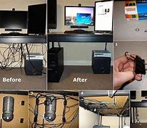 Image result for DIY Cable Organizing Desk