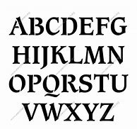 Image result for Bold Letter Stencil