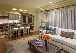 Image result for Small Living Room with Kitchen Island