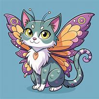 Image result for Cat with Butterfly Wings