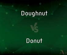 Image result for Donut vs Doughnut