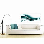 Image result for Extra Wide Canvas Teal Wall Art