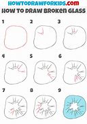 Image result for Broken Glass Drawing Simple