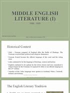 Image result for Middle English Literature